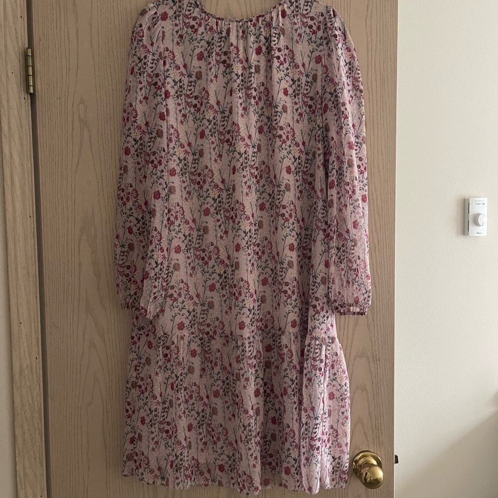 Aritzia Wilfred Floral Blouse in Pink and White